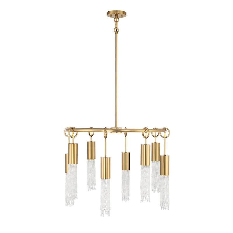 Savoy House 1-1366-8 Chelsea 8 Light 28" Wide Beaded Ring Chandelier