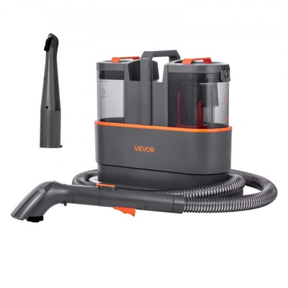 Portable Carpet Cleaner Machine with Powerful 450W Suction and Dual Tank Crevice Tool - 15.16” x 7.48” x 12.91”