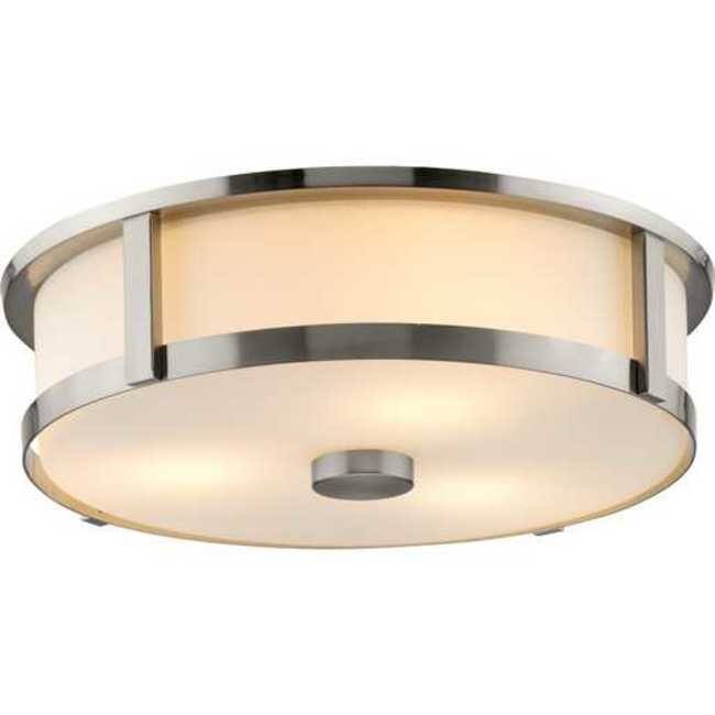 Progress Lighting P350281 Gilliam 3 Light 17" Wide Flush Mount Drum