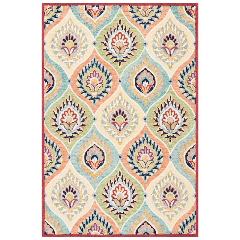 SAFAVIEH Handmade Heritage Trellis Traditional Wool Rug