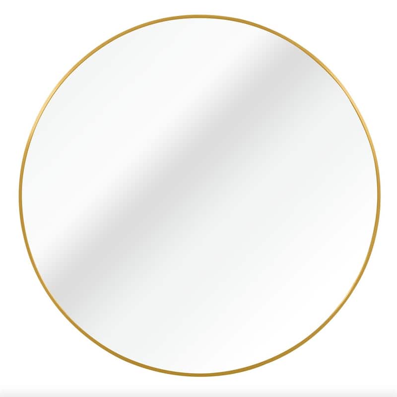 39 Inch Metal Round Bathroom Mirror