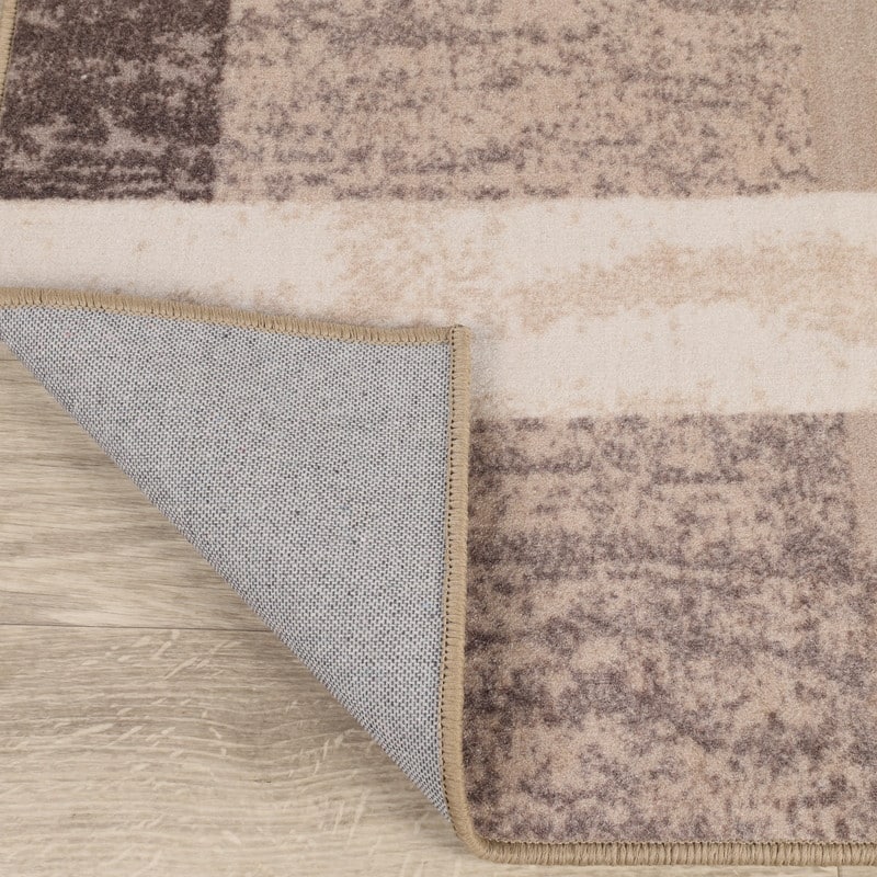 Superior Rockwood Modern Geometric Washable Indoor Runner or Area Rug