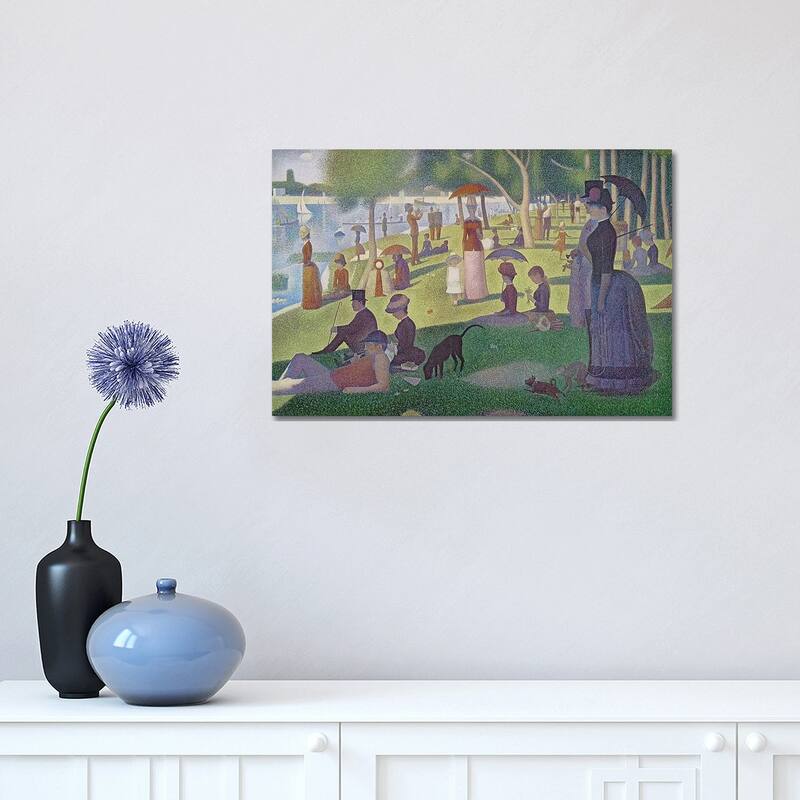 iCanvas "Sunday Afternoon on the Island of La Grande Jatte, 1884-86 " by Georges Seurat Canvas Print - 12x18x1.5