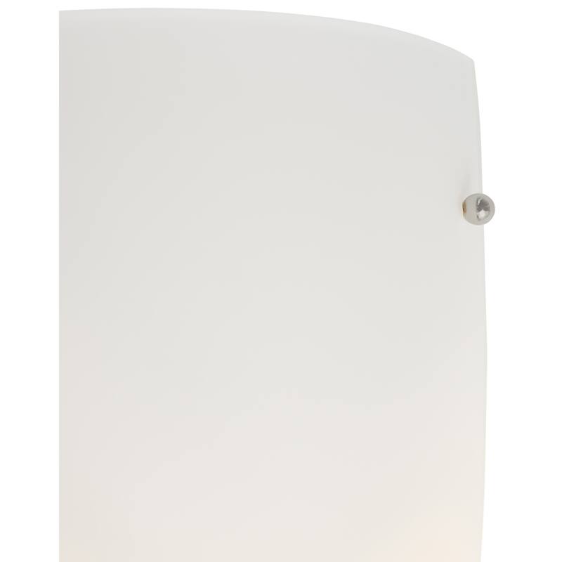 Access Lighting Daphne 1 Light Wall Sconce - Brushed Steel Finish - Opal Shade