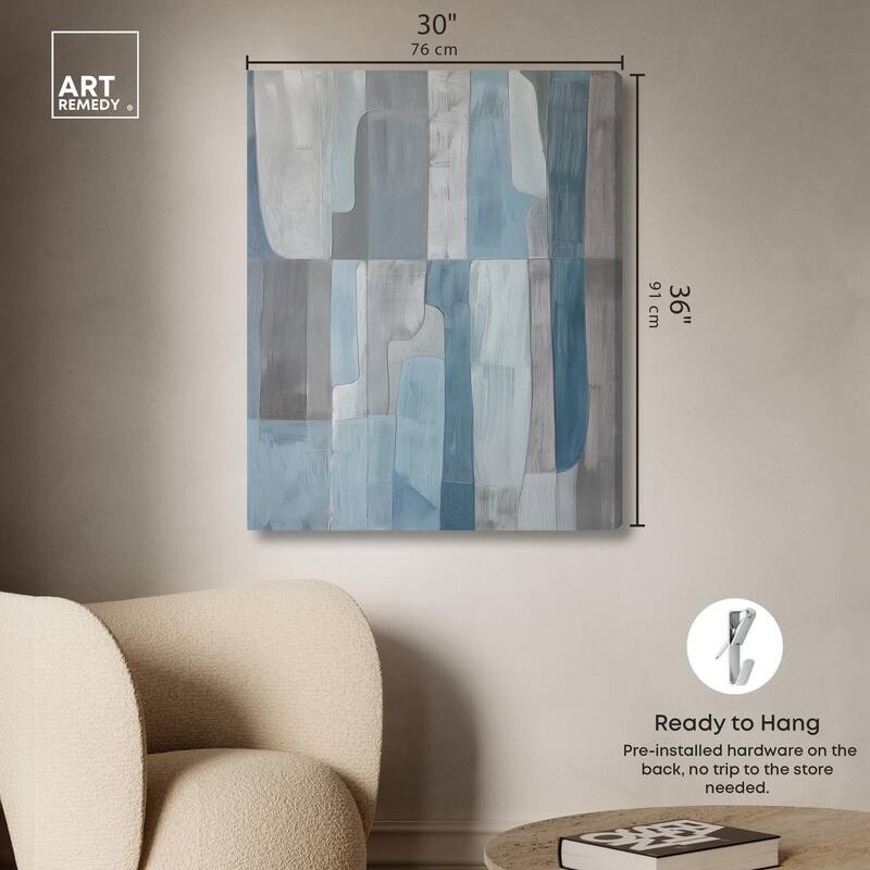 Tessellated Tones II Canvas by Art Remedy, Gallery Wrapped