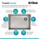 preview thumbnail 7 of 14, KRAUS Standart PRO Stainless Steel 27 inch Undermount Kitchen Sink