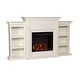 preview thumbnail 7 of 9, SEI Furniture Forbes 70-inch Ivory Electric Fireplace