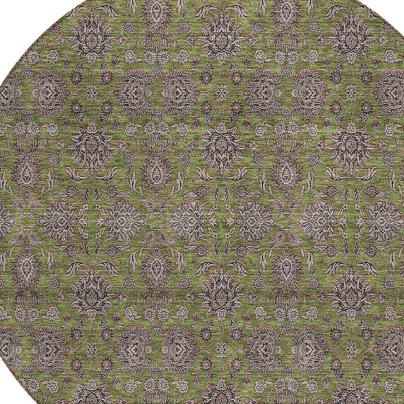 HomeRoots Floral Transitional Rectangle Outdoor Rug