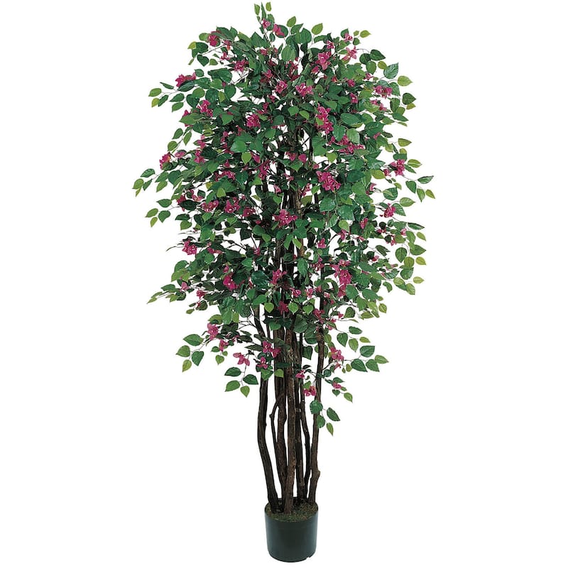 Artificial Silk Tree 6ft - Colorful Decorative Tree with Realistic Foliage for Home Decor - 6ft.