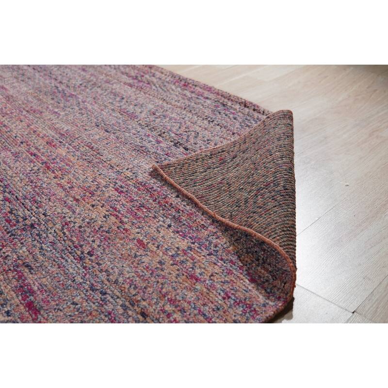 Hand-Knotted Natural Silk Oushak Rug, 10' x 14', Light Fawn/Ivory Area Rug, Elegant Luxurious Soft Texture - L