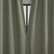 preview thumbnail 7 of 31, Sun Zero Treviso Linen Blend Magnetic Closure Total Blackout Back Tab 1-Piece Curtain Panel, Single Panel