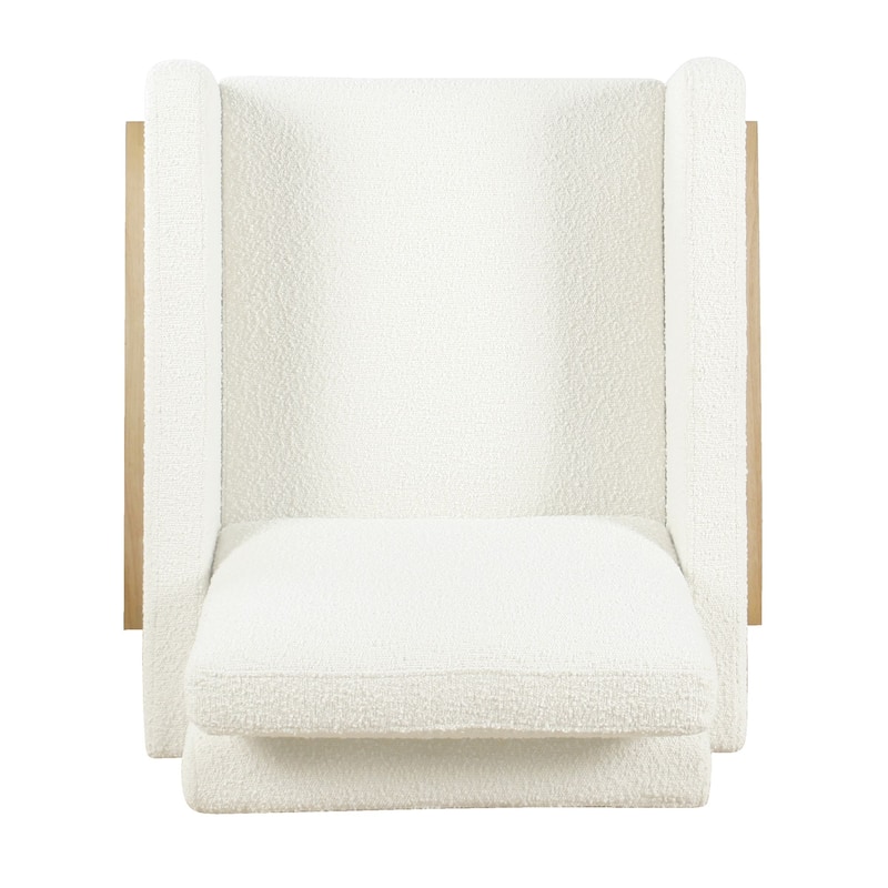 HomePop Modern Wood Frame Accent Chair