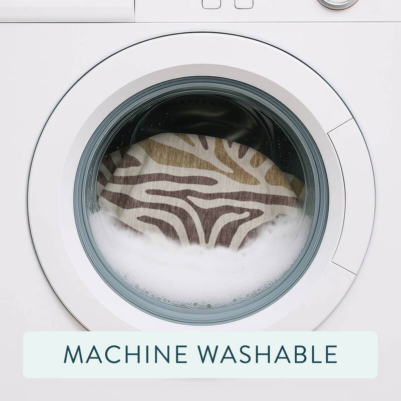 Machine Washable Indoor/ Outdoor Modern Prints Chantille Rug