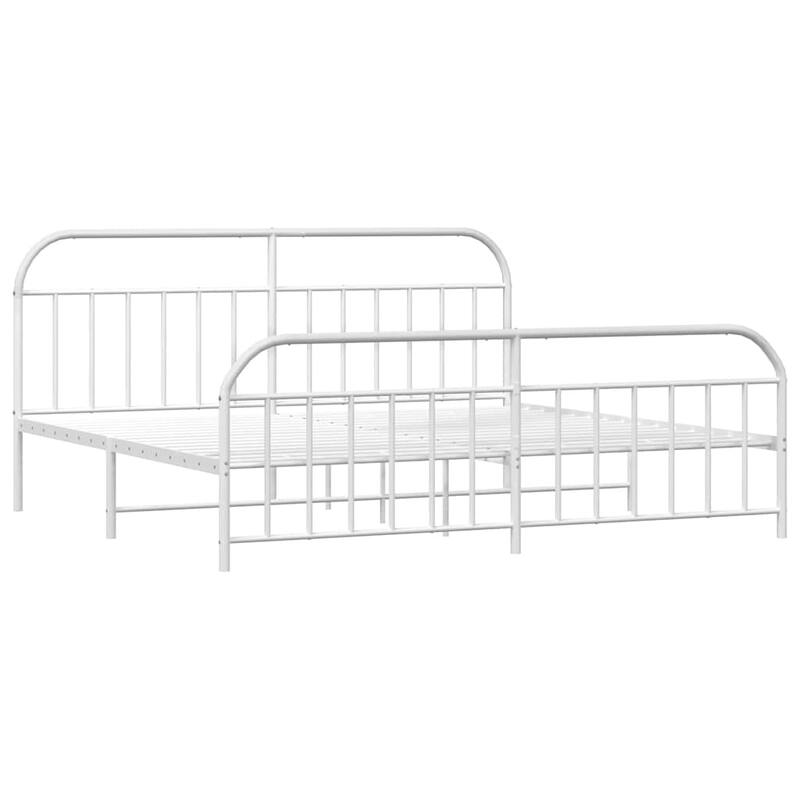 vidaXL 12 Inches Metal Bed Frame No Mattress