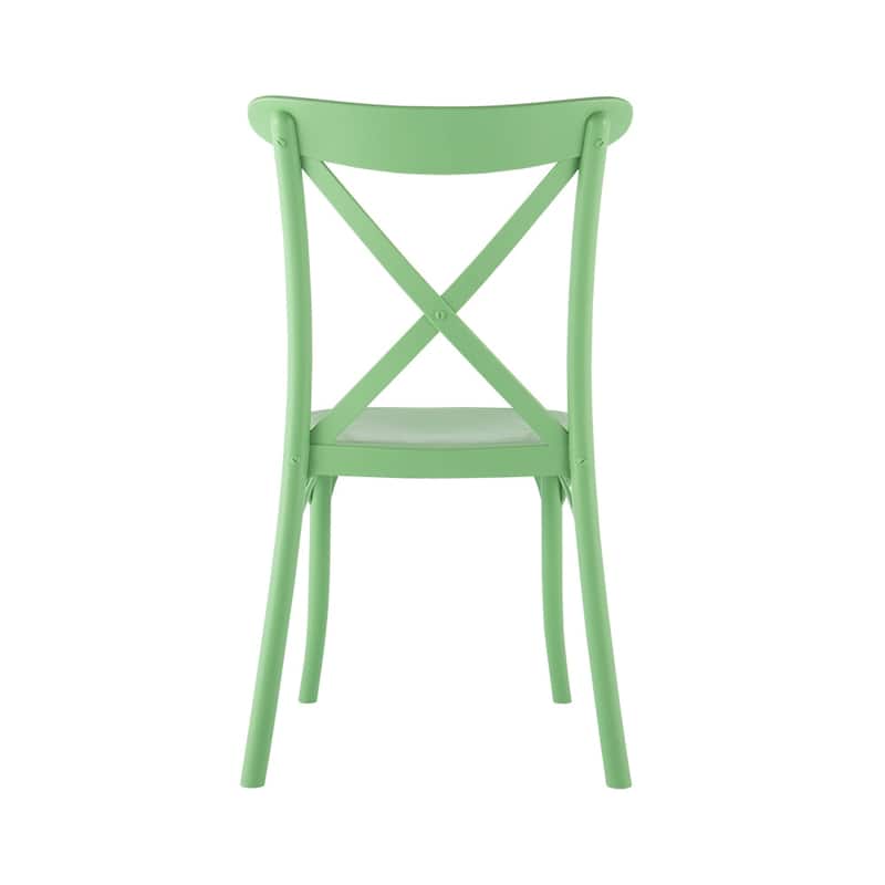 Xenia Plastic Resin Outdoor Dining Side Chairs (Set of 2)