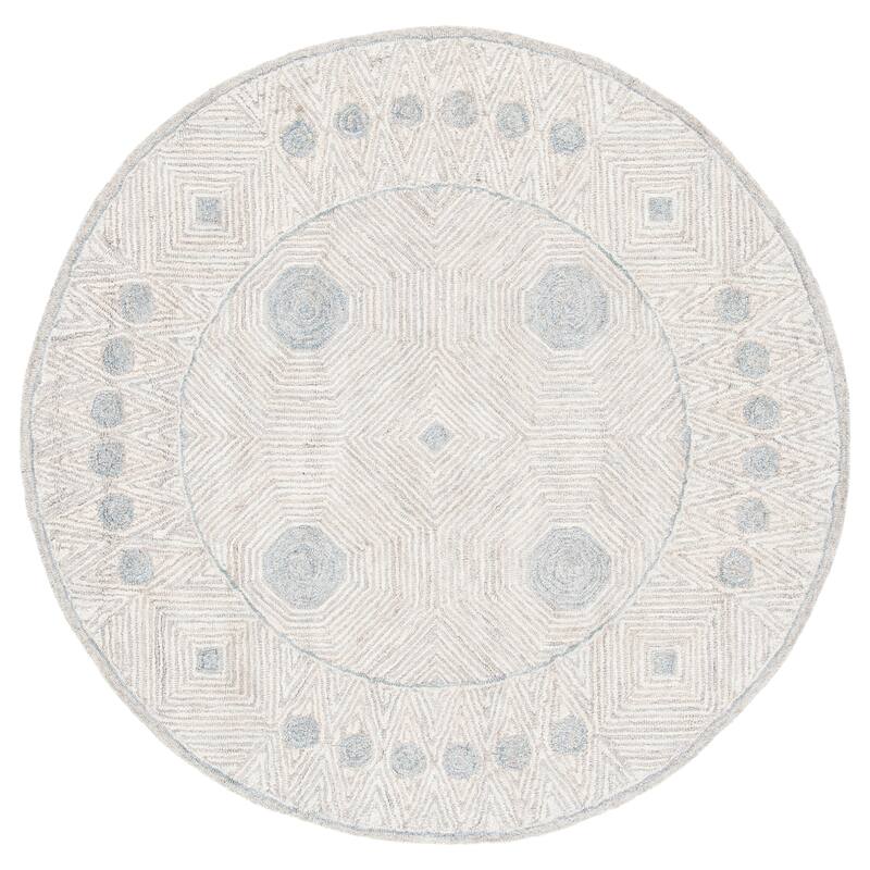 SAFAVIEH Handmade Micro-Loop Olgica Transitional Wool Rug