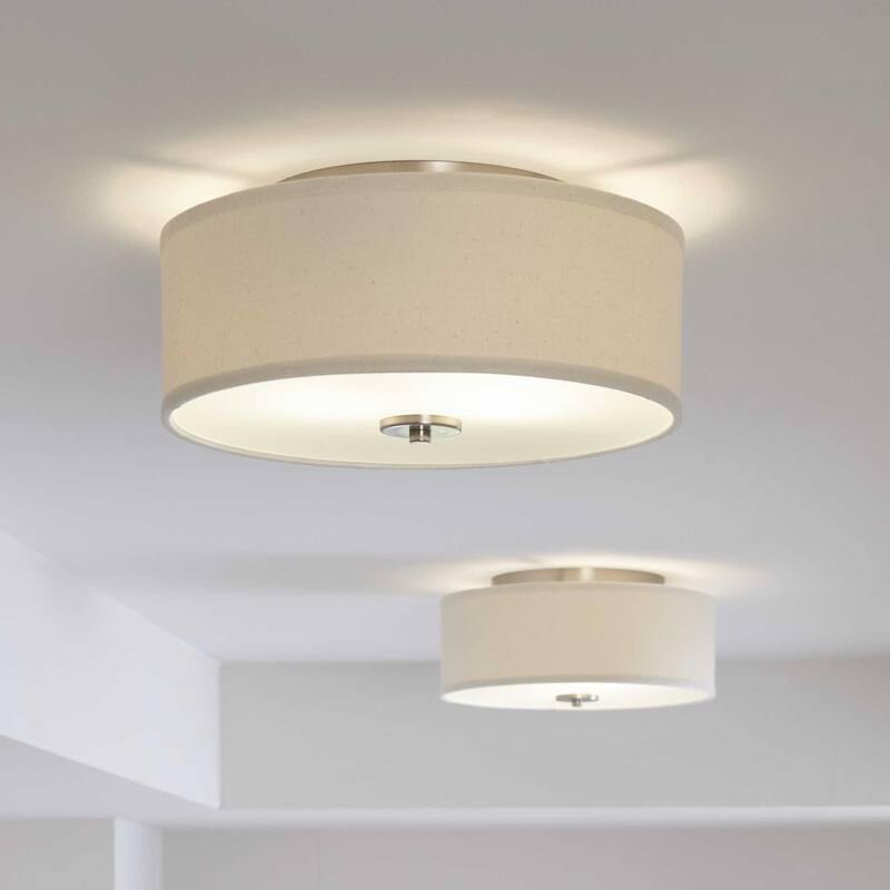 Progress Lighting Inspire 2 Light 13" Wide Flush Mount Drum Ceiling