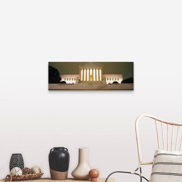 Shop Supreme Court Building Illuminated At Night Washington Dc Canvas Wall Art Free Shipping Today Overstock 16883392