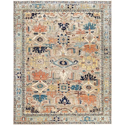 Serapi One-of-a-Kind Hand-Knotted Area Rug - Beige - 8' 0" x 9' 11"