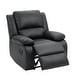preview thumbnail 65 of 79, Vegan Leather Upholstered Push Back Manual Recliner Chair