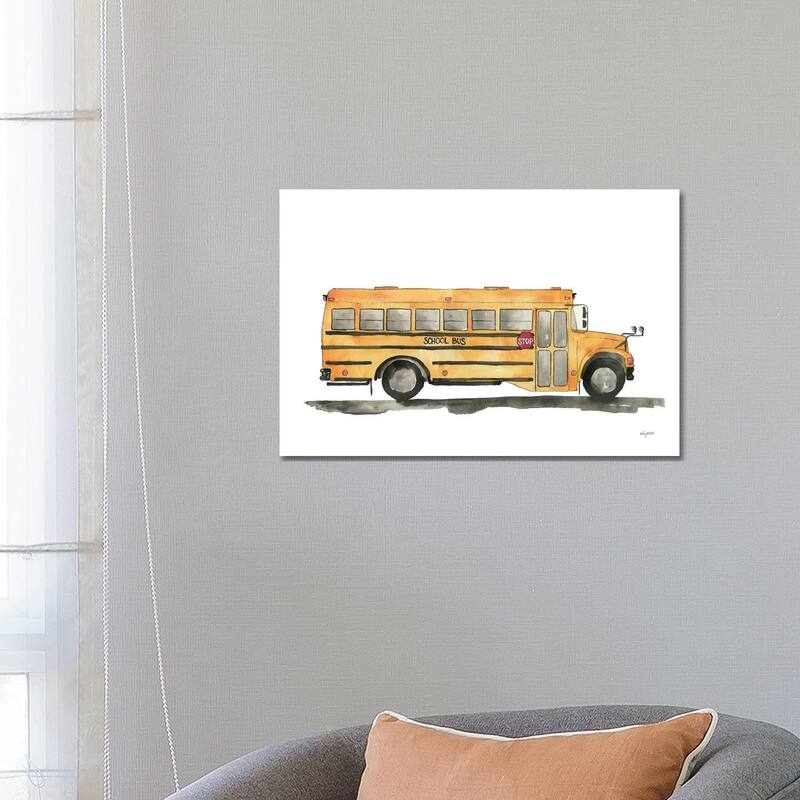 iCanvas "School Bus" by Kelsey McNatt Canvas Print - 18x26x1.5