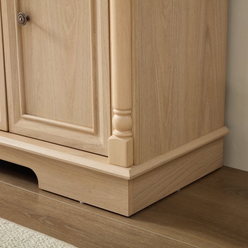 Farmhouse 55" Sideboard Buffet, Kitchen Storage Cabinet with 3 Drawers for Organized Home Living Solutions