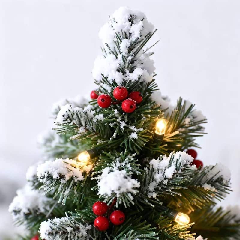6 Ft Artificial Christmas Trees with Lights, Christmas Decorations Tree - 6 ft