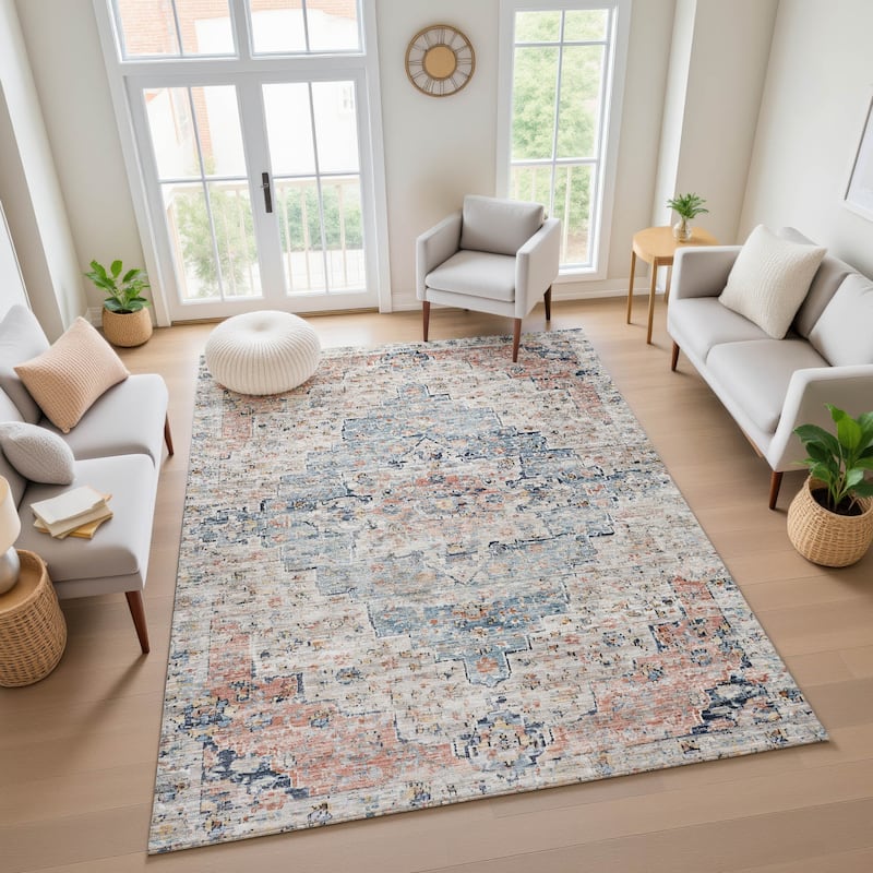 Premium Washable Super Soft Vintage Traditional Mayfield Rug
