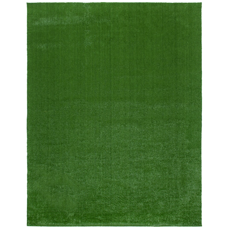 SAFAVIEH Handmade Vista Marjolene Faux Grass Indoor/ Outdoor Waterproof Rug