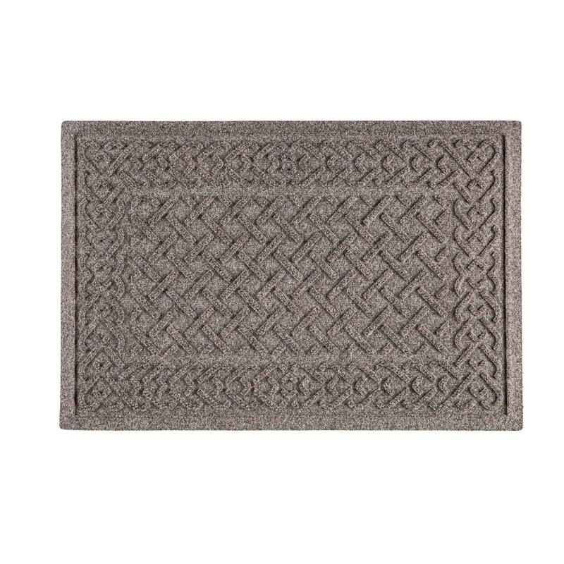 20" x 30" Waterhog Indoor/Outdoor Rug, Cable Weave - 20" x 30" Rectangle - Grey