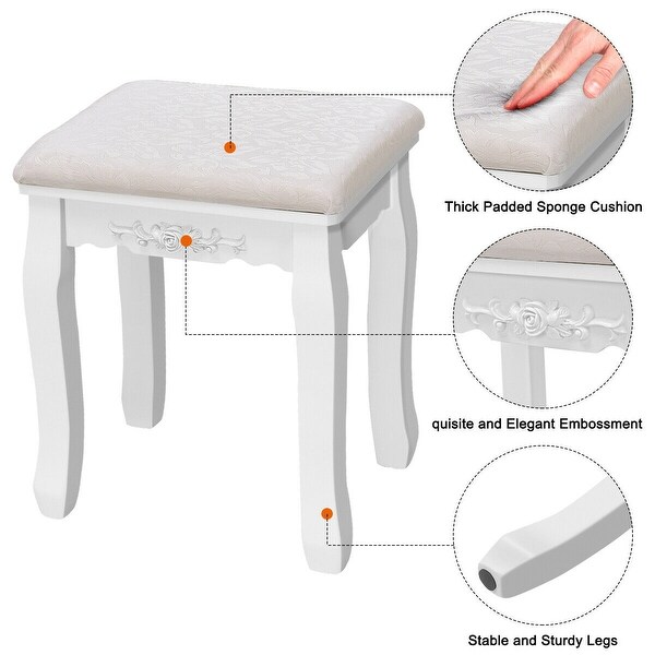 white stool for bedroom