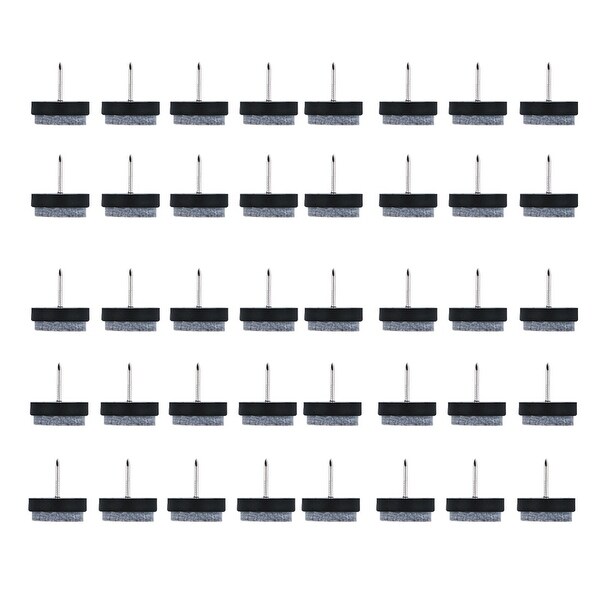 Shop Felt Pad Nails Glides Floor Protector Anti Scratch For Furniture Table Chair Legs Feet Black 22mm Dia 40pcs On Sale Overstock 28846337