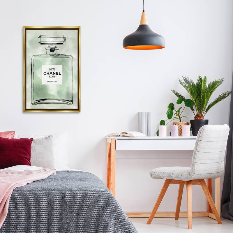 Stupell Minimal Glam Brand Perfume Framed Floater Canvas Wall Art Design By Madeline Blake