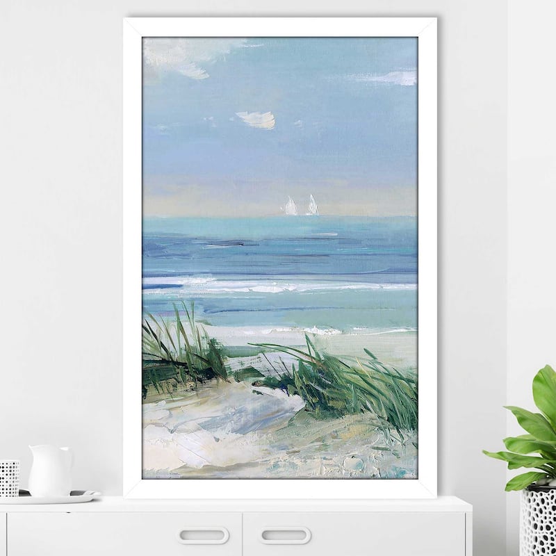 "Coastal Breezes (Vertical)" by Sally Swatland Print on Acrylic