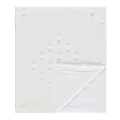 Boho Dot Boy Girl Baby Receiving Security Swaddle Blanket - Ivory Beige Cream Off White Bohemian Shabby Chic Modern Farmhouse