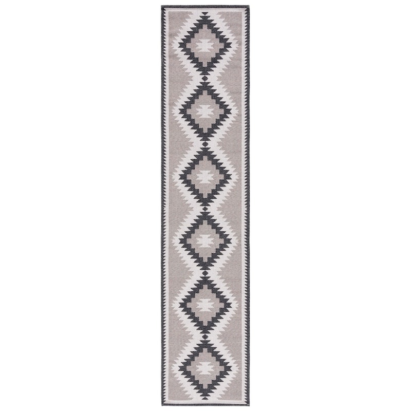 SAFAVIEH Augustine Sharie Moroccan Boho Tribal Rug - 2' x 9' Runner - Beige/Black