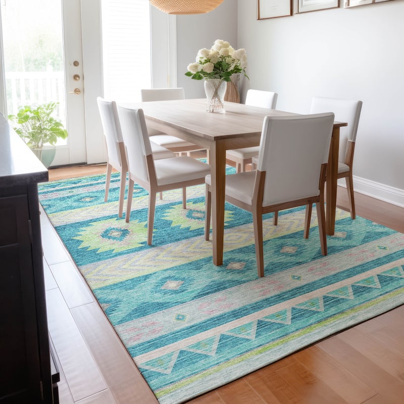 Premium Washable Super Soft Boho Tribal Mayfield Rug