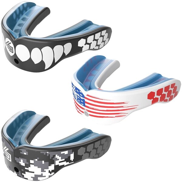 Red List @ $12 NEW Shock Doctor Gel Max Convertible Strap Mouthguard