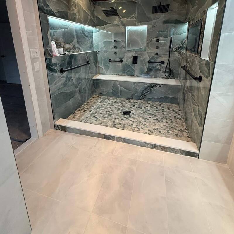 The Tile Life Geo Lust 12x24 White Porcelain Floor & Wall Tile