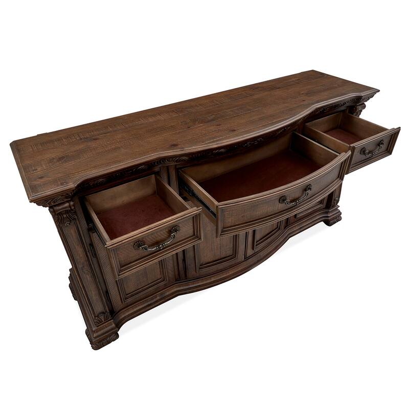 Magnussen Home Durango Willadeene Brown Buffet - 68.63''W x 20''D x 36''H