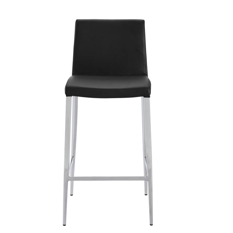 Delta Modern Leatherette & Chrome Counter Stool - Contract Grade