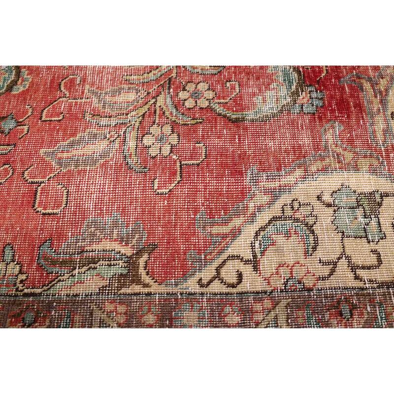 ECARPETGALLERY Hand-knotted Antalya Vintage Red Wool Rug - 7'1 x 10'1