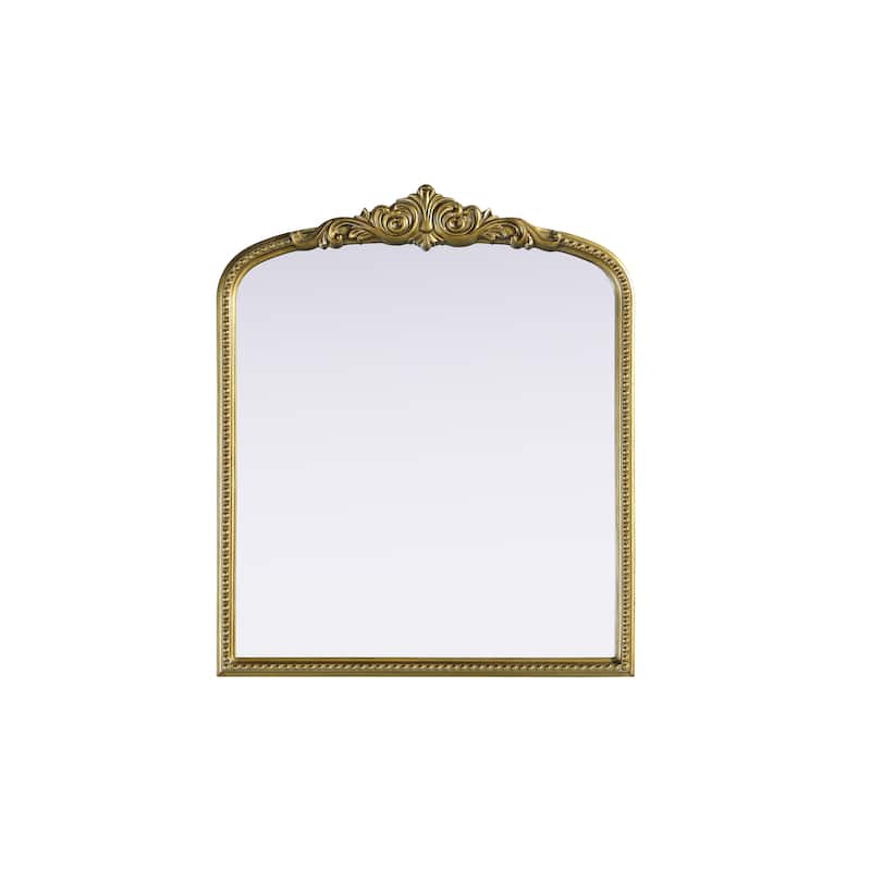 Isabeau Vintage Rectangular Resin Mirror - 30"x36" - Antique Brass