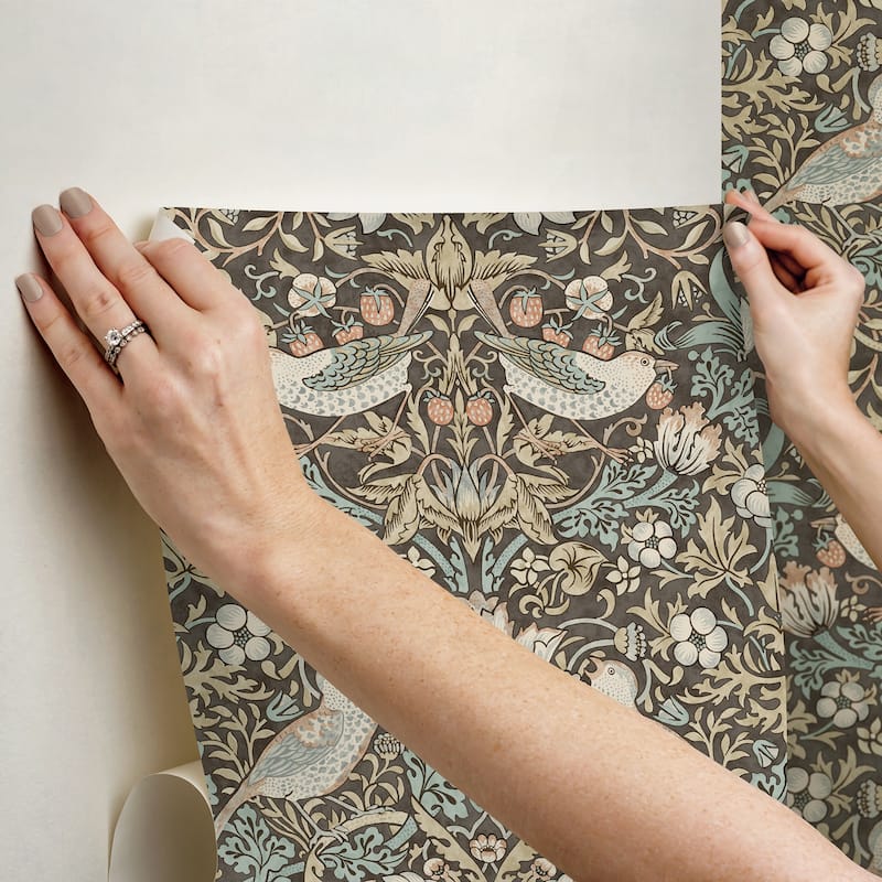 Strawberry Thief Mole Peel and Stick Wallpaper