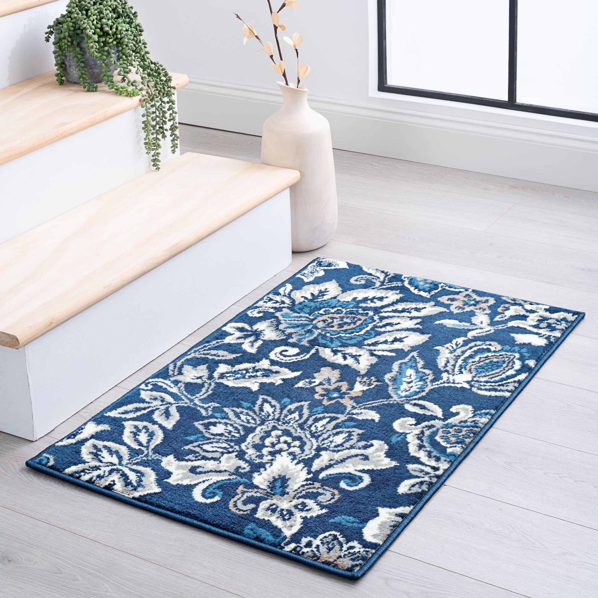 Carrington Farmhouse Floral & Botanical Indoor Area Rug ...