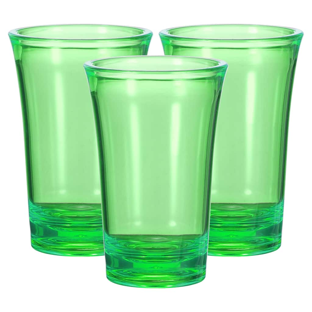 3pcs Shot Glasses 1.2oz Polystyrene for Cocktail