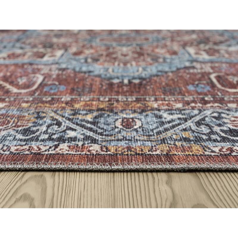 Legacy Monarch Traditional Bordered Washable Area Rug