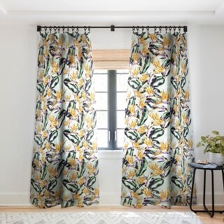 1-piece Sheer Pattern Floral Exotic Made-to-Order Curtain Panel - 84 ...