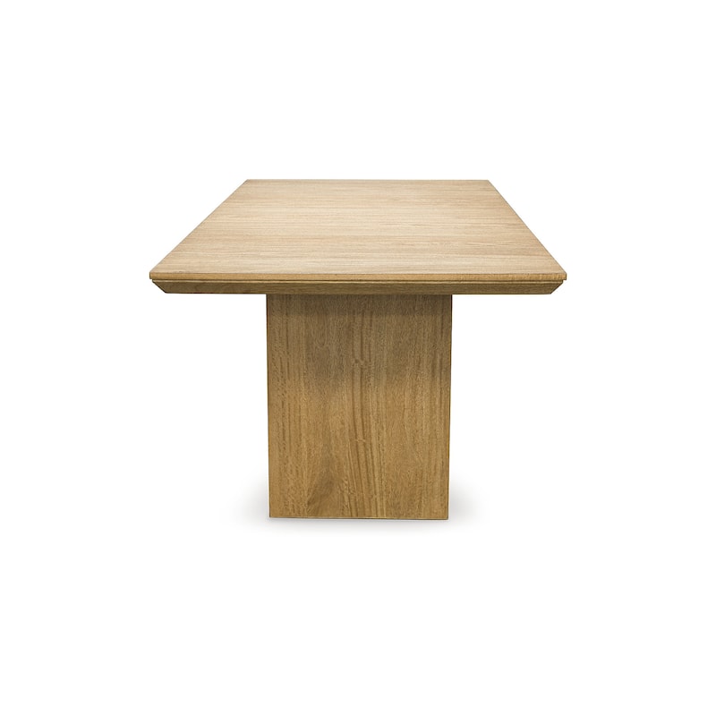Signature Design by Ashley Sherbana Light Brown Rectangular Dining Extension Table - 40"W x 90"D x 30"H