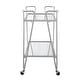 preview thumbnail 51 of 58, Rosa Mid-Century 2-Teir Rolling Metal Bar Cart